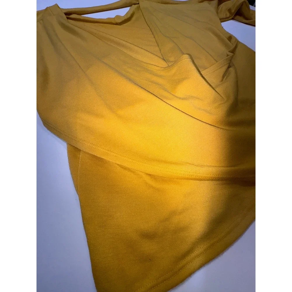 Cecico & Turquoise Haven Womens Tops Bundle Grey Off Shoulder Yellow V-Neck L - Picture 10 of 13